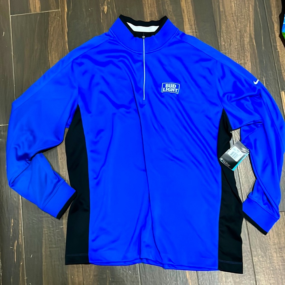 Men’s Nike golf stay cool dry fit with bud light logo